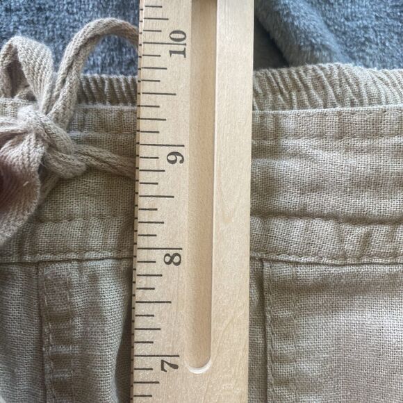 PER SE Pants Womens 6  Beige Linen Drawstring Pull On Lagenlook Beach - Picture 9 of 12